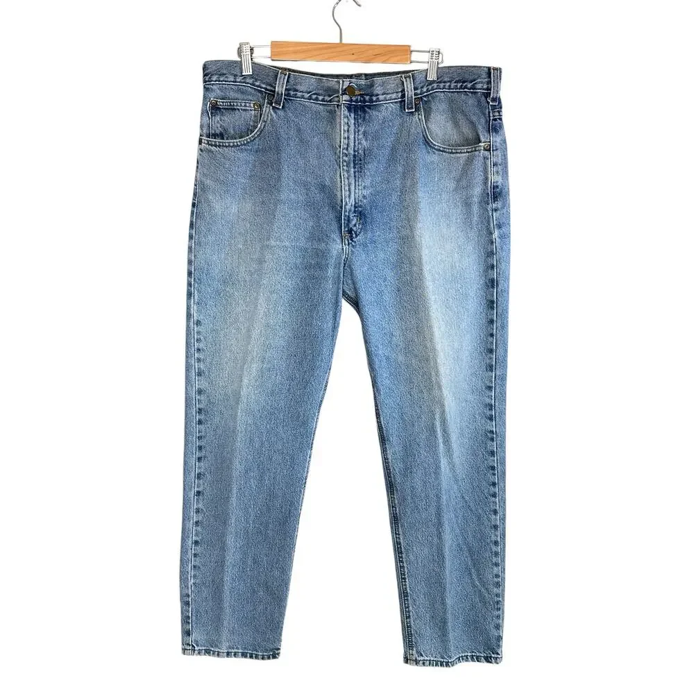 Carhartt B18 Traditional Fit Tapered Jeans Stonewash Light Medium Blue 40x30